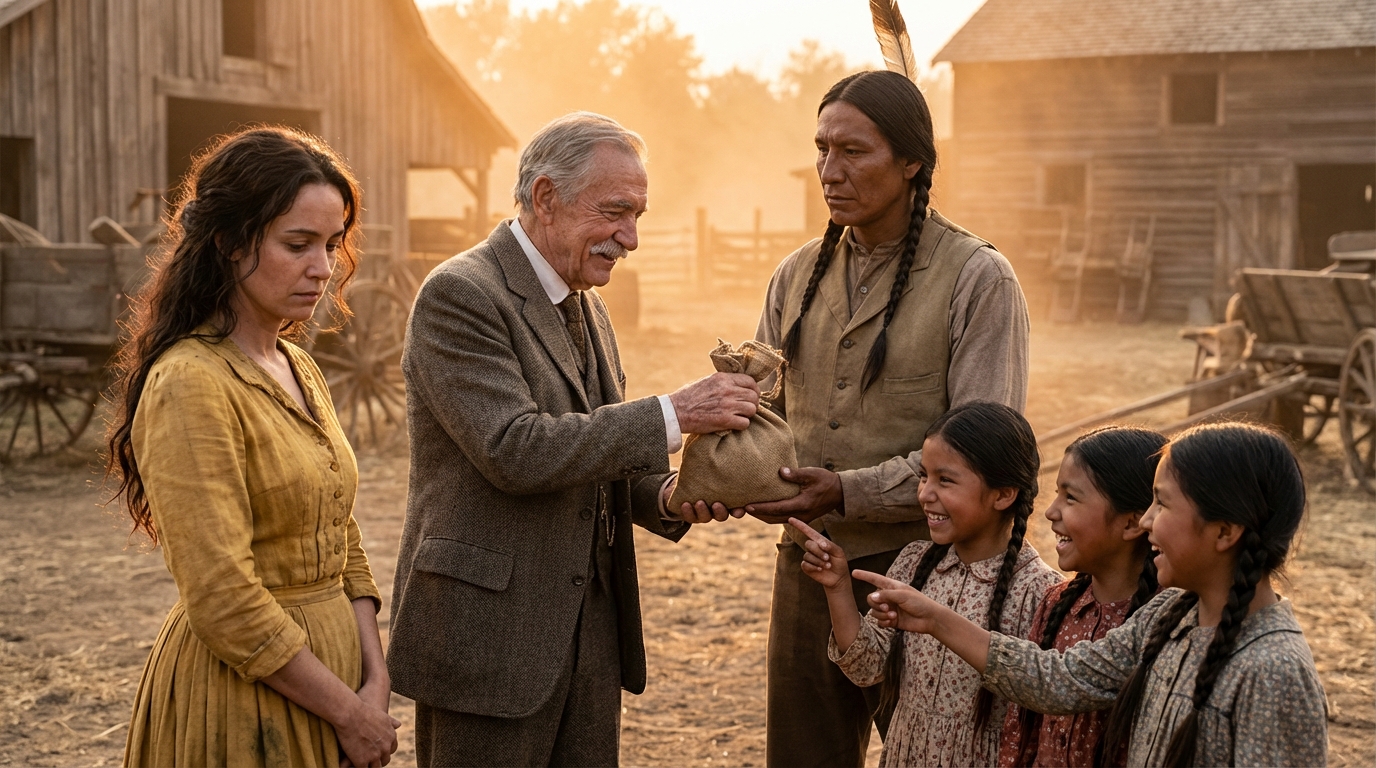 I suoi genitori la vendettero perché era sterile… Finché un Apache solitario con tre figli non la prese con sé.