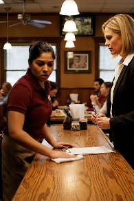 Nel bel mezzo di una folla frenetica, con la mia macchina per l’espresso ancora in funzione, due ispettori statali entrarono nel mio bar e chiesero chi fosse il proprietario, mentre mio padre sedeva al tavolo in fondo sorridendo come se avesse già pagato per lo spettacolo. L’ispettore capo disse che era stata presentata una denuncia per gravi violazioni, tutto il locale tacque e, quando chiesi con calma chi l’avesse presentata e a che ora, il suo sorriso iniziò a svanire.