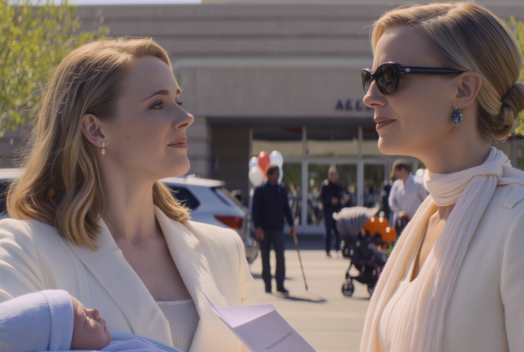 Immaginavo che la mia dimissione dall’ospedale dopo il parto sarebbe stata una favola – fiori, foto e l’auto di mio marito che mi aspettava fuori. Invece, uno sconosciuto con gli occhiali da sole si chinò e sussurrò: “Non dargli il bambino. Vai via.” Quando si tolse gli occhiali da sole, sentii un brivido lungo la schiena. Era mia sorella, che pensavo fosse morta sette anni prima.