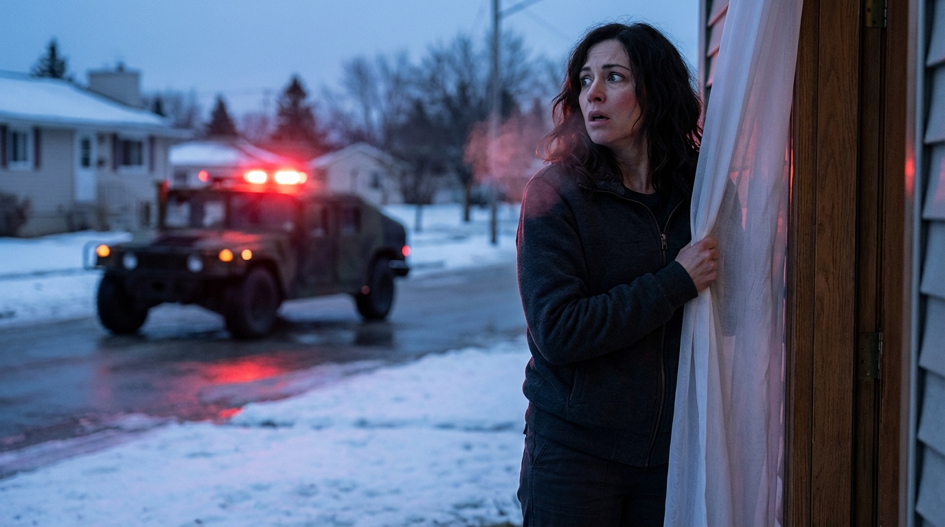 MIA SORELLA HA BUSSATO ALLE 5 DEL MATTINO: “NON USCIRE DI CASA OGGI. FIDATI DI ME”. LE HO CHIESTO IL PERCHÉ. SEMBRAVA TERRIFICATA E HA RISPOSTO: “LO CAPIRAI ENTRO MEZZOGIORNO”. ALLE 11:30 DELL’ESERCITO USA HO SENTITO LE SIRENE FUORI.