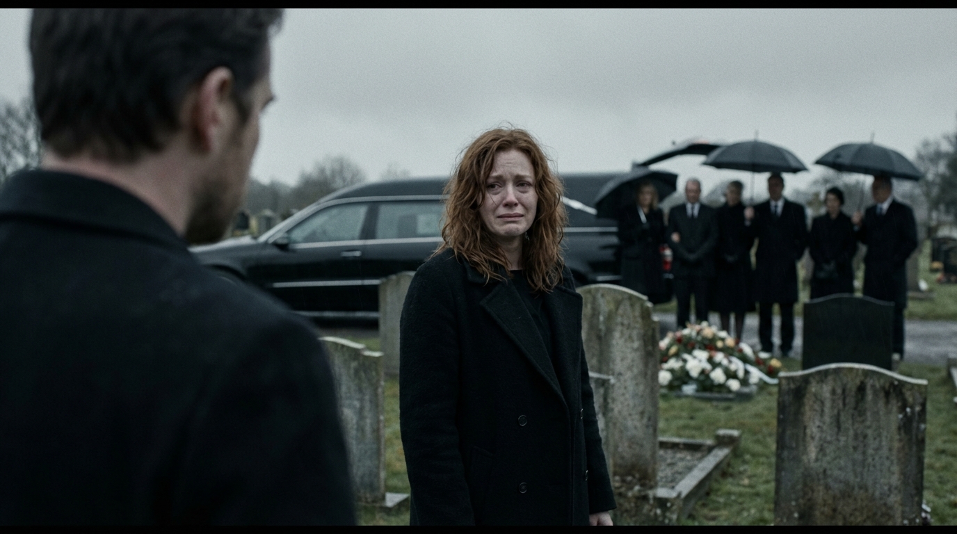 Indossavo un abito di seta rossa per seppellire mio marito. Mio figlio ha sogghignato: “Non sognarti nemmeno un centesimo del patrimonio di papà da 55 milioni di dollari!”. Mia nuora ha arricciato il labbro: “Ora comandiamo noi”… ma nel momento in cui è iniziata la lettura del testamento, l’avvocato ha detto esattamente una frase ed entrambi sono impalliditi…