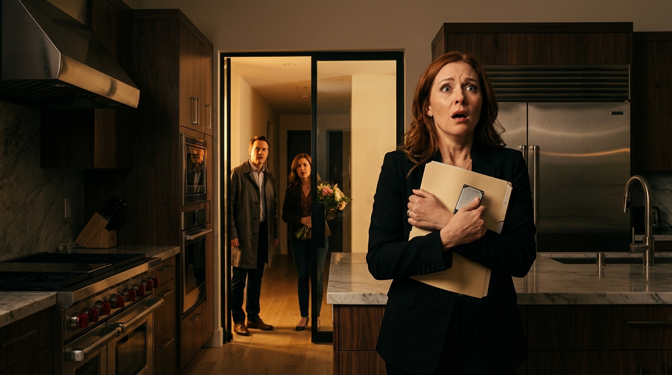 La mia matrigna sibilò al telefono: “Ho venduto la casa di tuo padre per insegnarti a conoscere la tua casa, i nuovi proprietari si trasferiscono la prossima settimana”. Non replicai: fissai solo il fascicolo che l’avvocato del mio defunto padre mi aveva appena consegnato in quell’incontro segreto, con il cuore che mi si gelava. Dissi dolcemente: “Buona fortuna” e lei rise. Poi suonò il campanello, una coppia era lì con le chiavi in ​​mano, e Miranda apparve dietro di loro…