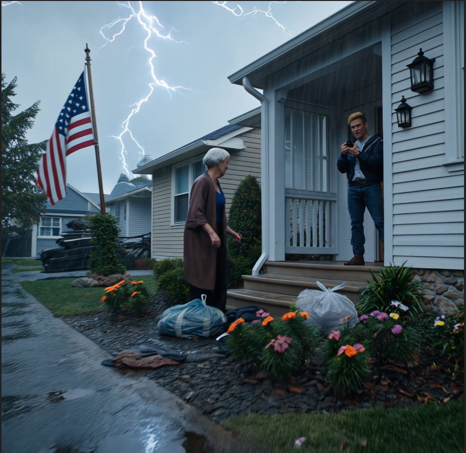 “Vattene subito o chiamo la polizia!” urlò mia figlia in un pomeriggio tempestoso, gettando i miei vestiti sotto la pioggia. Mio genero—sempre al suo fianco—ha filmato tutto ridendo. Ho preso con calma le mie cose e ho sorriso. “Nessun problema.”