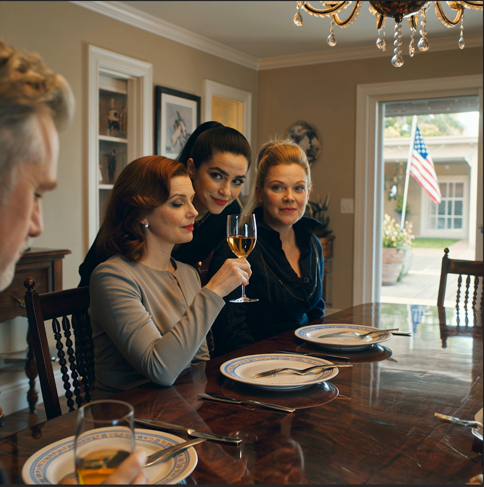 Alla cena di famiglia, mia nuora si avvicinò e sussurrò: “Sono incinta del bambino di tuo marito, vecchia sdolcinata.” Il lampadario sopra il nostro lungo tavolo di mogano continuava a brillare come se nulla fosse successo.