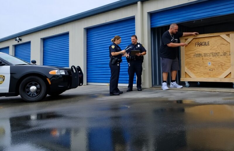 Un uomo che aveva sentito strani rumori provenire da una cassa accanto a una delle bancarelle ha chiamato la polizia. Ciò che hanno trovato lì ha scioccato persino gli agenti.