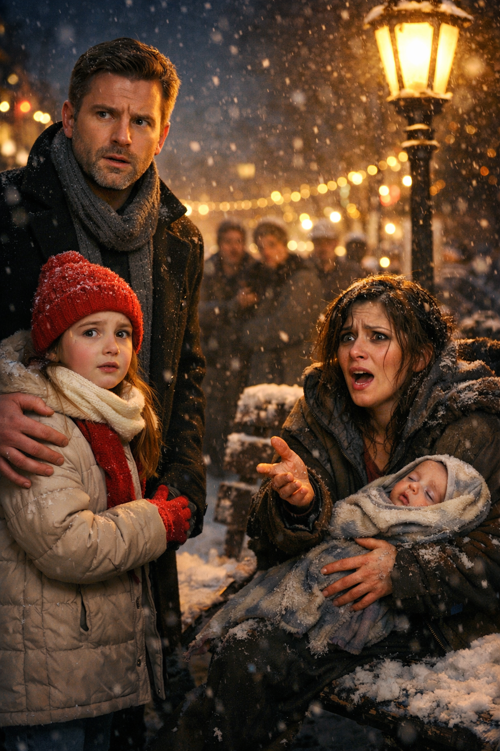 “Papà, guarda, perché quella donna e il suo bambino dormono per strada? Le labbra del bambino sono già diventate blu”, disse la bambina al padre milionario. E ciò che lui fece dopo queste parole sconvolse tutti quelli che li circondavano.