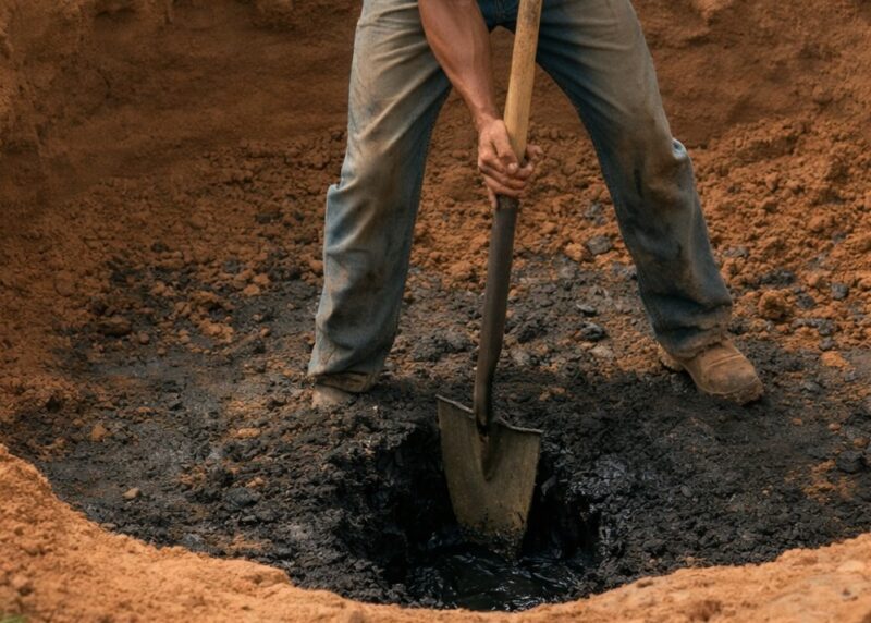Il contadino si recò al mattino nel suo campo e iniziò a scavare, ma dopo aver tagliato alcuni strati, ciò che trovò sottoterra lo sconvolse.