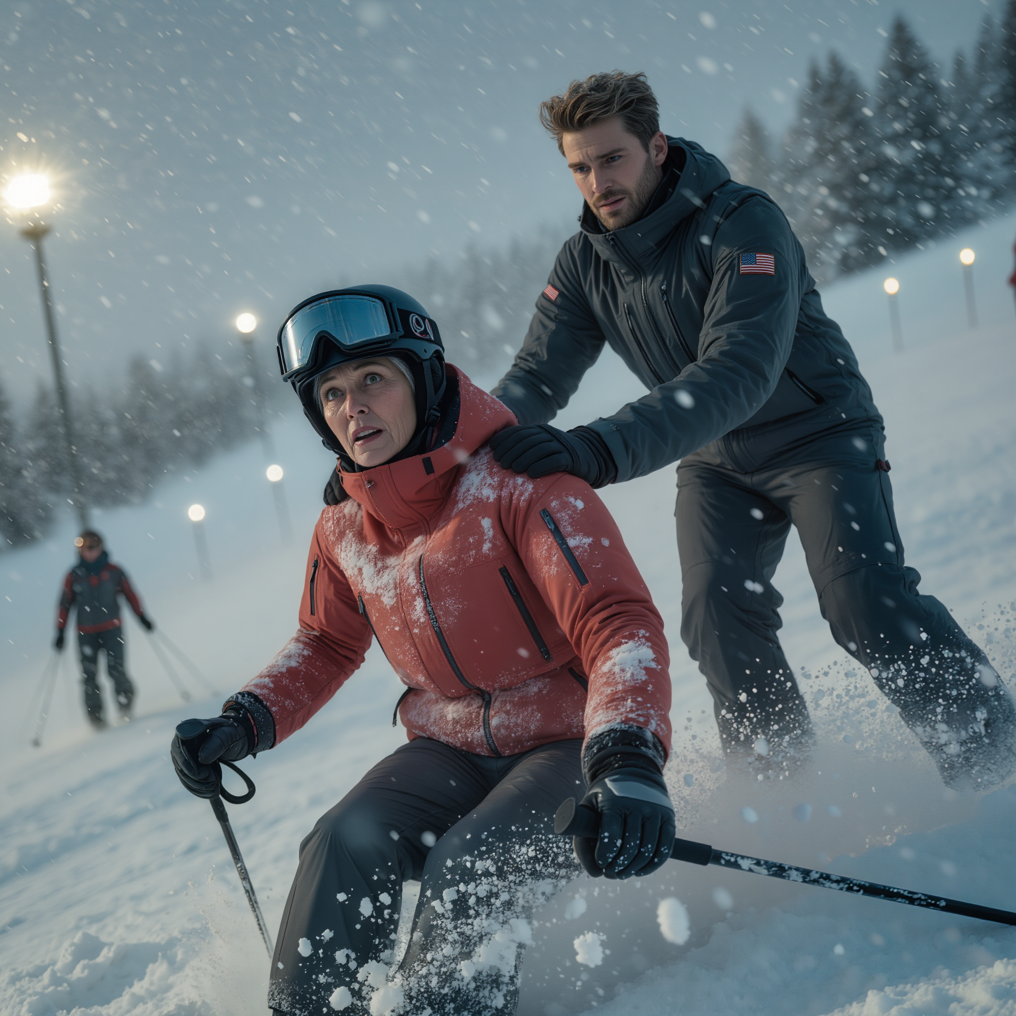 Durante la nostra vacanza sugli sci, mio ​​figlio mi ha spinto “accidentalmente” giù per un pendio deserto come se stesse arrivando un temporale, poi ha scherzato: “Sta arrivando un temporale, spero che ti perdi”. Il mio telefono non aveva segnale e l’ascensore stava per chiudersi. Ma quando quella notte tornò spavaldo in albergo, lo stavo aspettando, ma non da solo. Quando ha visto il mio compagno, si è inginocchiato e ha implorato perdono per il suo “scherzo dannoso”.