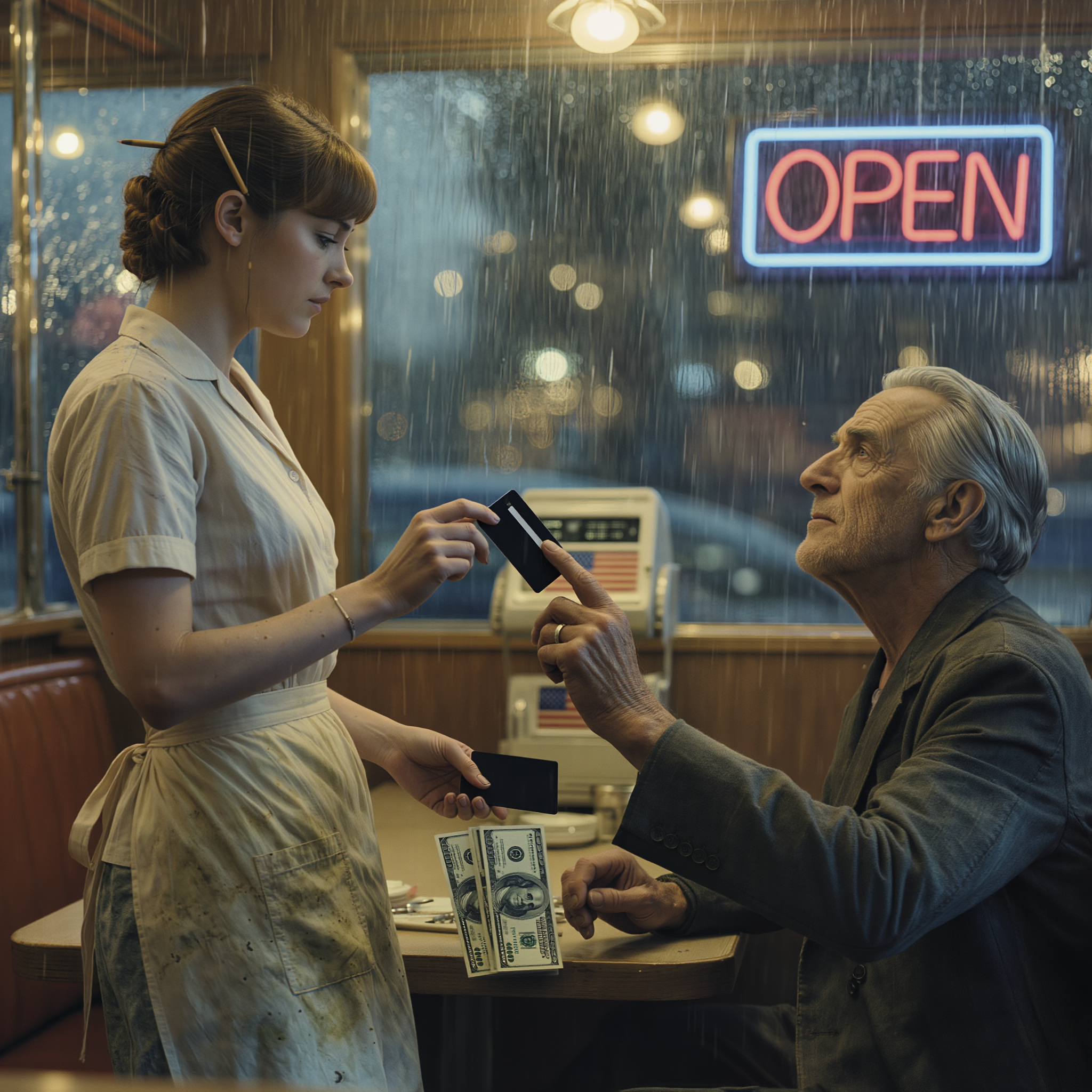 Stavo lavando i piatti quando ha dato una mancia di 500 dollari e mi ha chiesto il mio nome. Alcune settimane dopo, un avvocato rivelò la mia fortuna nascosta. Mia madre e mia sorella, che mi avevano reso povero, arrivarono in volo chiedendo la loro parte. Ho sorriso, ho spinto alcuni documenti apparentemente innocui sul tavolo e ho aspettato… perché il mio avvocato era già fuori nel corridoio.