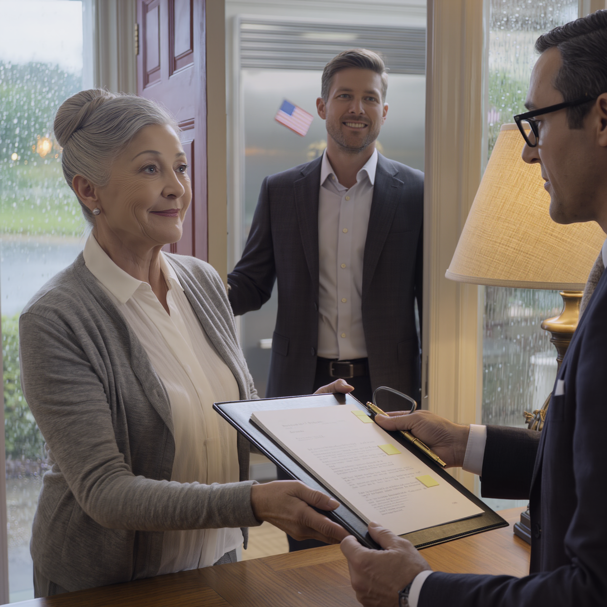 Al matrimonio di mia figlia, ho sorriso attraverso le foto e non ho mai menzionato i 33 milioni di dollari che mi ha lasciato il mio defunto marito, perché volevo che la giornata fosse dedicata all’amore, non al denaro. Grazie a Dio sono rimasto in silenzio. Quattro giorni dopo, il mio nuovo genero è arrivato alla mia porta con un notaio, una cartella lucida e un discorso provato sull'”unità familiare” e “una semplice firma”. Li ho invitati a entrare… e ho osservato la verità emergere.