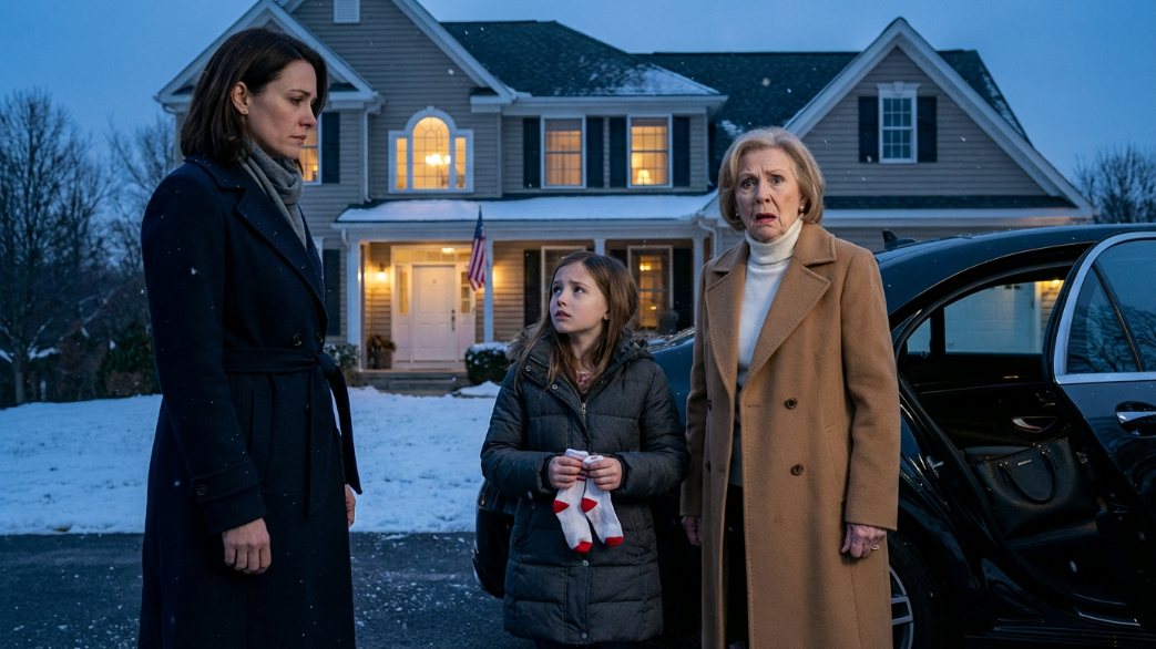 Io e mia figlia di sei anni eravamo in piedi fuori da un centro di accoglienza per famiglie quando una berlina nera si è accostata al marciapiede… Mia nonna, la donna più ricca della nostra famiglia, ci ha viste lì e ha chiesto: “Perché non state a casa in Hawthorne Street?”. Mi si è gelato il sangue. “Quale casa?”, ho chiesto. Tre giorni dopo, sono entrata in una sala da pranzo di famiglia e i miei genitori si sono bloccati entrambi, il bicchiere di vino di mio padre gli è scivolato di mano…