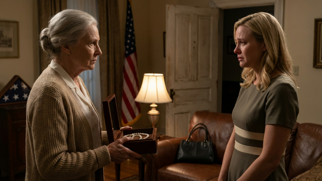 Quella mattina, tutto ciò che desideravo era tirare fuori gli orecchini di smeraldo per il compleanno di mia nipote, ma il portagioie che il mio defunto marito mi aveva regalato dopo il nostro decimo anniversario era stato svuotato; mia nuora era seduta lì in salotto, con le labbra lucide e un naso più affilato di prima, ammise di aver impegnato tutto per pagarsi il suo nuovo look, poi sorrise e disse: “Davvero non pensavo che ne avessi ancora bisogno” – risposi a bassa voce, e l’espressione sul suo viso disse che si era appena resa conto di non aver rubato alla persona sbagliata, ma di aver provocato quella sbagliata.