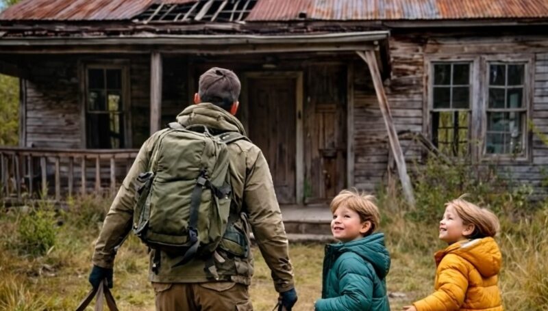 Il soldato tornò a casa dal servizio e si congelò vedendo i suoi figli per strada con quel freddo. Ma poi, affrettandosi ad aprire la porta di casa, rimase sbalordito.